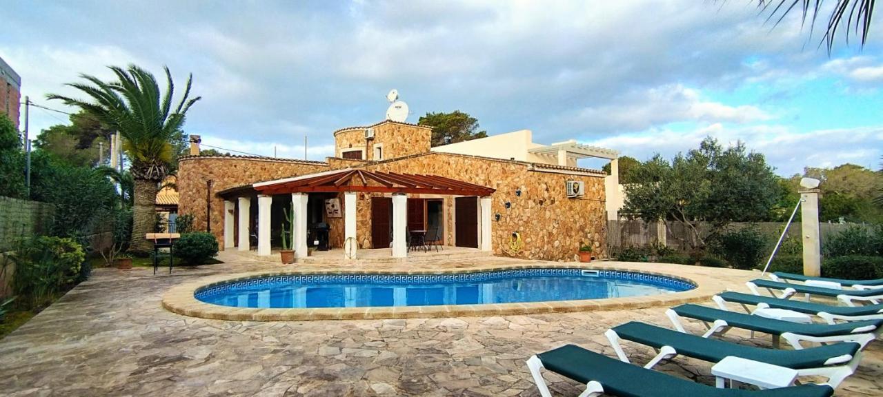 Villa Sanchez In Strandnahe Mit Pool, Jacuzzi, Klima, Wifi, Gas Bbq Santanyi Luaran gambar